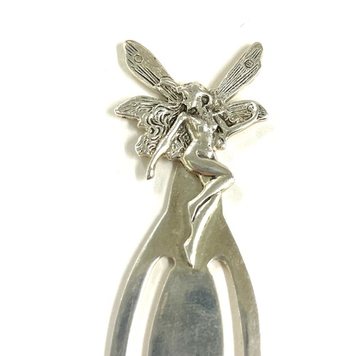 594 - Silver hallmarked fairy book marker