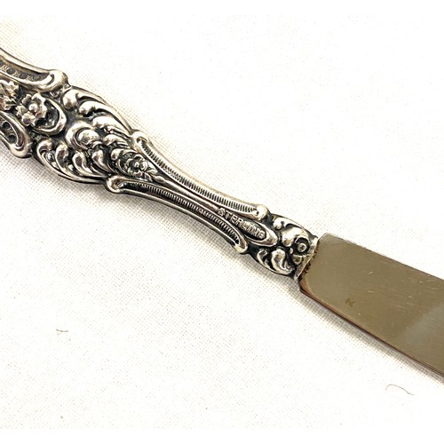 598 - Sterling silver butter knife