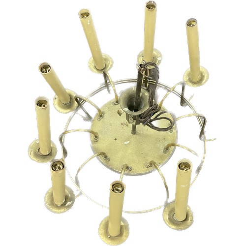 356 - Large candle stick chandelier light fitting