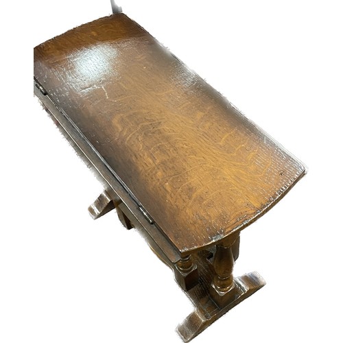 362 - Drop leaf coffee table measures approx when closed height 18 inches by 10 inches wide and 22 inches ... 