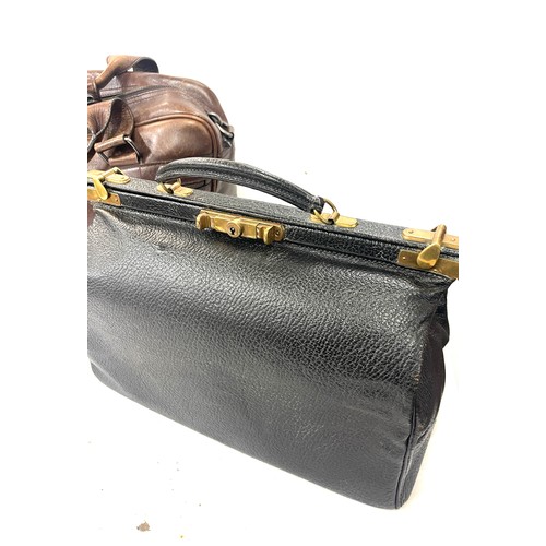 228 - Leather bag and a briefcase