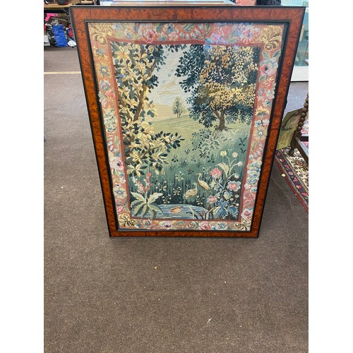 199 - Large framed embroidery, measures approx 44 inches wide 34 inches tall