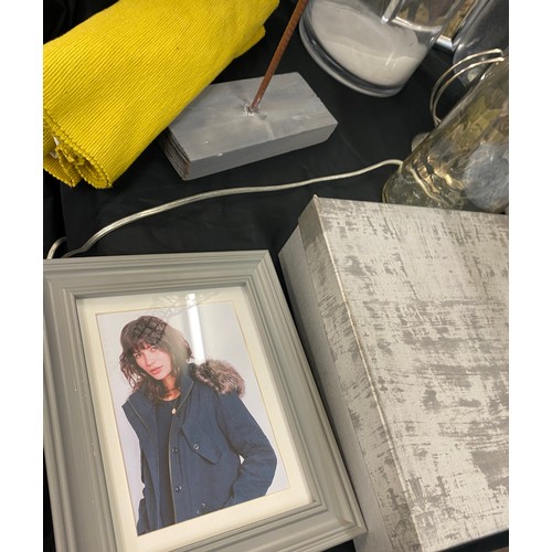 326 - Selection of Household miscellaneous includes glass jars, wine glasses, picture frames etc