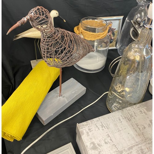 326 - Selection of Household miscellaneous includes glass jars, wine glasses, picture frames etc