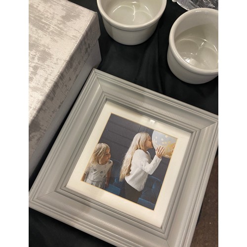 326 - Selection of Household miscellaneous includes glass jars, wine glasses, picture frames etc