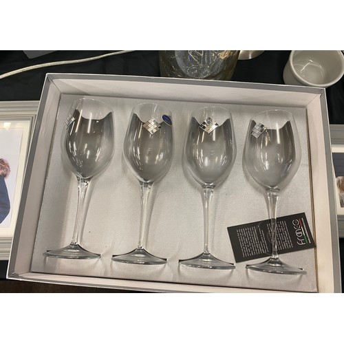 326 - Selection of Household miscellaneous includes glass jars, wine glasses, picture frames etc