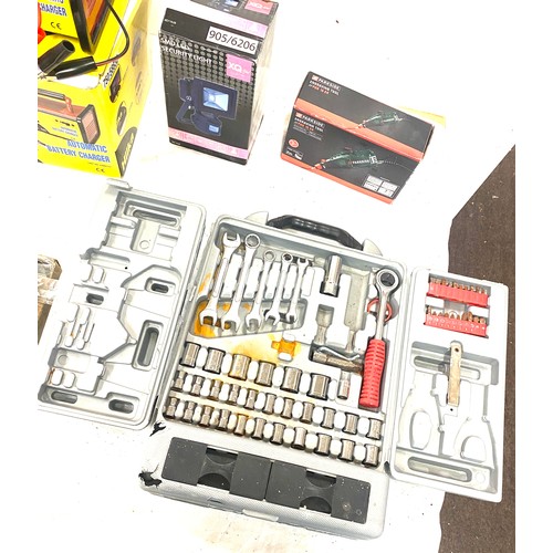 281 - Selection of assorted tools includes Hilka battery charger etc