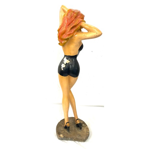 348 - Vintage/ Retro resin lady figure, height approx 35 inches