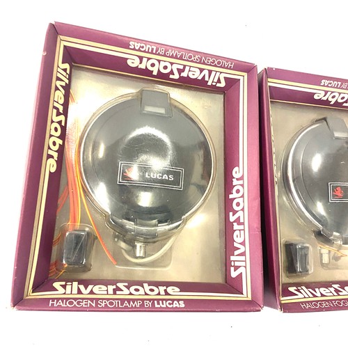 63 - Boxed SilverZabre halogen spot lights by Lucas