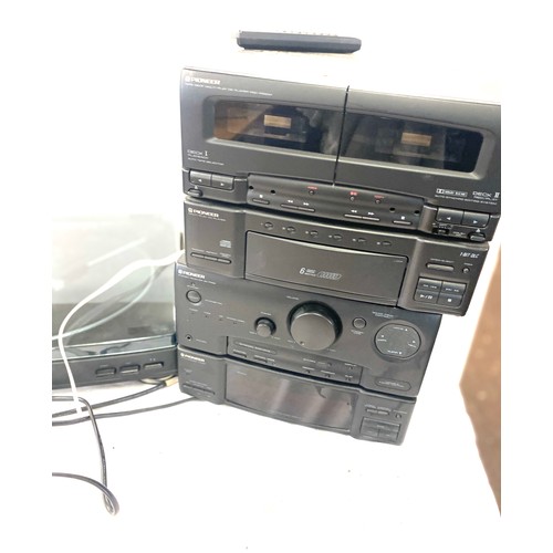 185 - Selection of electrical items includes Aiwa pxe850, Pioneer pdc p530m, ng95055125, Multi play cd pla... 