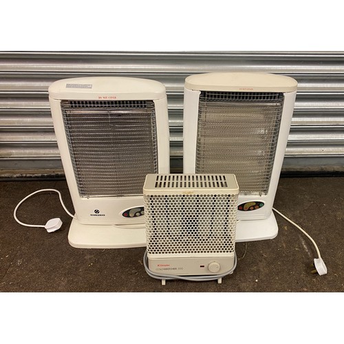 303 - 3 Electric heaters cathay, dimplex and marksnan, untested