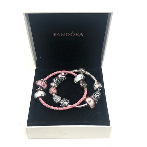 604 - 2 x Sterling Silver Pandora Bracelets