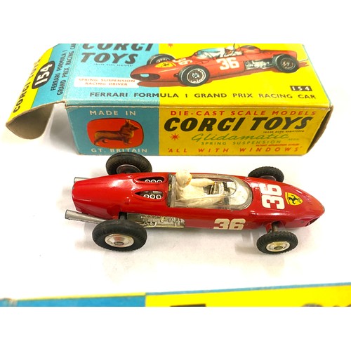 515 - 2 Boxed Corgi Toys includes Ferrari Formula 1 racing car 154 and Cooper maserati F/1 56 both in orig... 