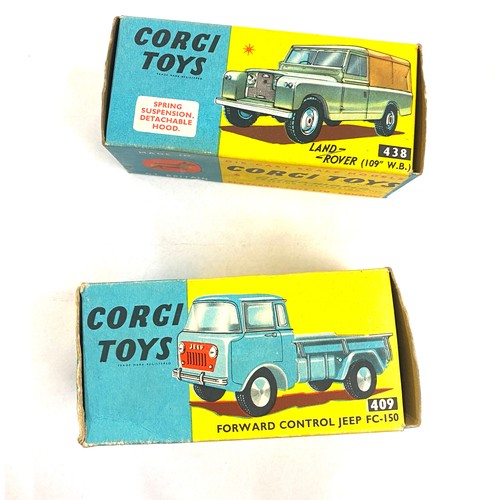 518 - 2 Boxed Corgi Toys includes Land Rover 109