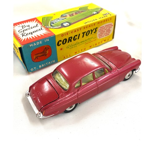 513 - 2 Boxed Corgi Toys includes  Jaguar Mark 238 and 319 Lotus Elan Coupe, both in original boxes