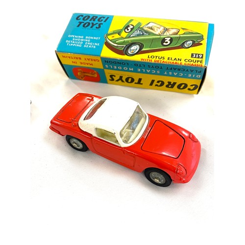 513 - 2 Boxed Corgi Toys includes  Jaguar Mark 238 and 319 Lotus Elan Coupe, both in original boxes