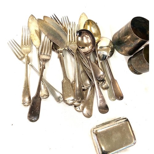 237 - Selection of silver plated items includes Tea pots etc