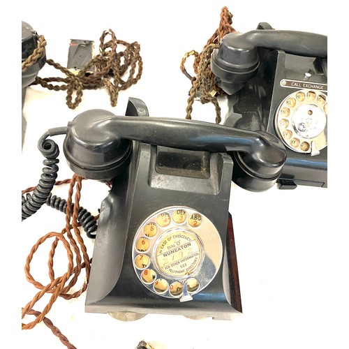 105 - Selection of electrical items includes Vintage Phones