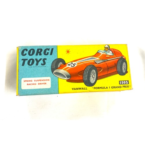 512 - Vintage Boxed corgi Toys 150s Vanwall Formula 1 grand prix model, with original box