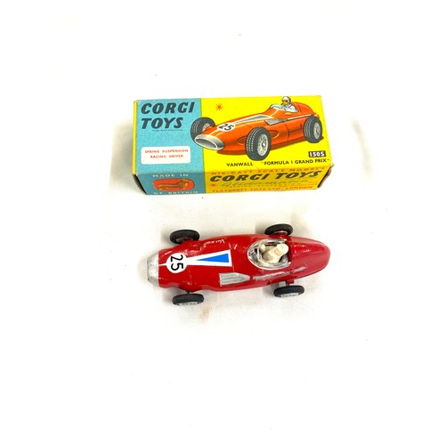 512 - Vintage Boxed corgi Toys 150s Vanwall Formula 1 grand prix model, with original box