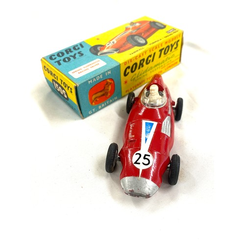 512 - Vintage Boxed corgi Toys 150s Vanwall Formula 1 grand prix model, with original box