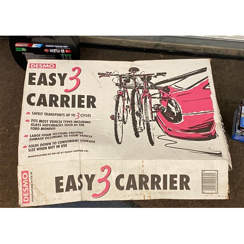 292 - ultimate snow chain, boxed Easy 3 Carrier and a bike lift