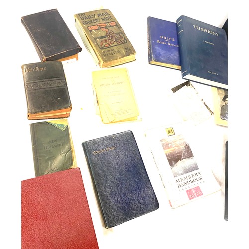 299 - Large selection of vintage and later books/ bibles, telephony herbbrt and procter etc