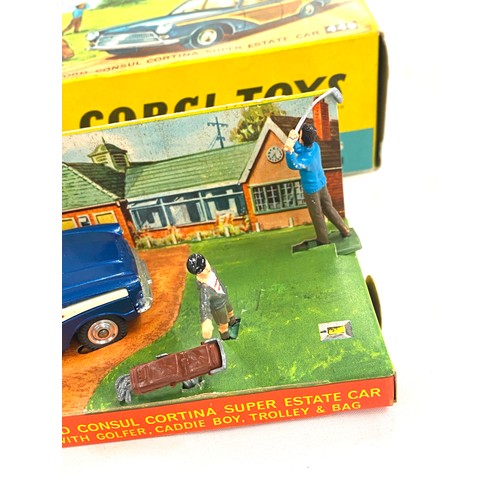 514 - Vintage boxed Corgi Toys Ford Consul Cortina Super estate Car 440 in original box