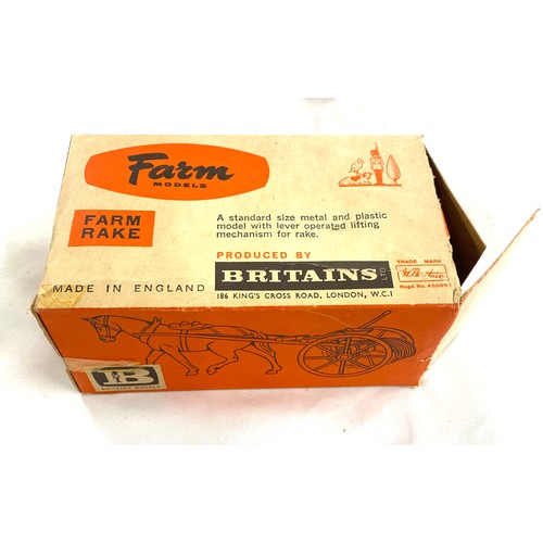 516 - Vintage boxed Britains Farm Rake 9506, in original box