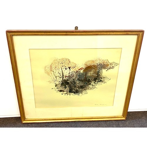 122 - Signed framed Brian Benjamin artwork / paintings - Post War, approximate measurements: W 27.5 inches... 