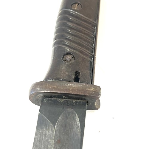 537 - WW2 German K98 Bayonet marked JWN scabbard with unit markings E J R II 16 2