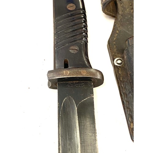 535 - WW2 Third Reich K98 Bayonet blade with makers mark 42 CRS and serial no 6165, complete with scabbard... 