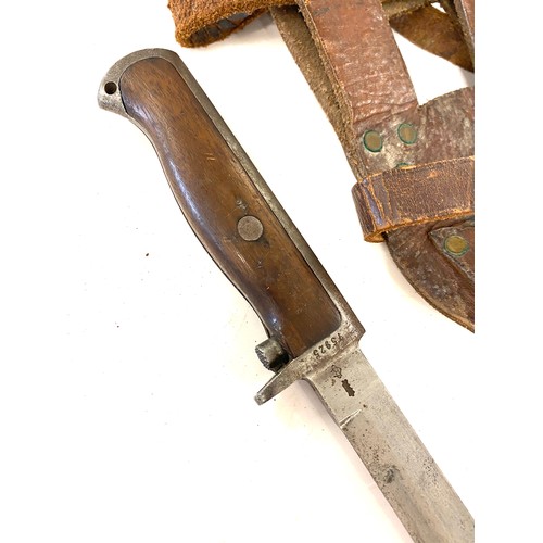 534 - Norwegian Krag bayonet with rare original frog