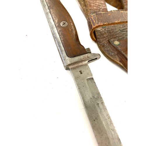 534 - Norwegian Krag bayonet with rare original frog