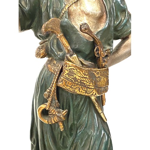 4 - Original French cold painted bronze Arab by D Debut (1824-1893) complete with foundry mark, approxim... 