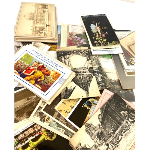 734 - Large selection vintage postcards