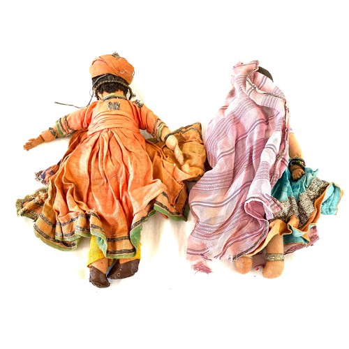 728 - Antique Indian dolls, approximate height 11 inches