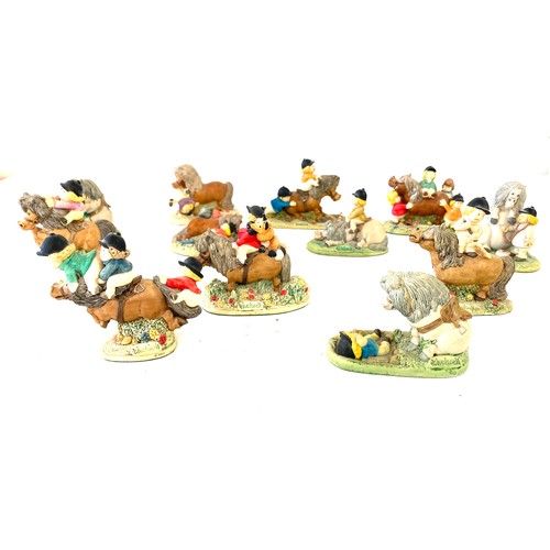 714 - 1980's Thelwell Pony figures to include Pony not yet broken, the greatest, the night before christma... 