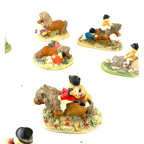 714 - 1980's Thelwell Pony figures to include Pony not yet broken, the greatest, the night before christma... 