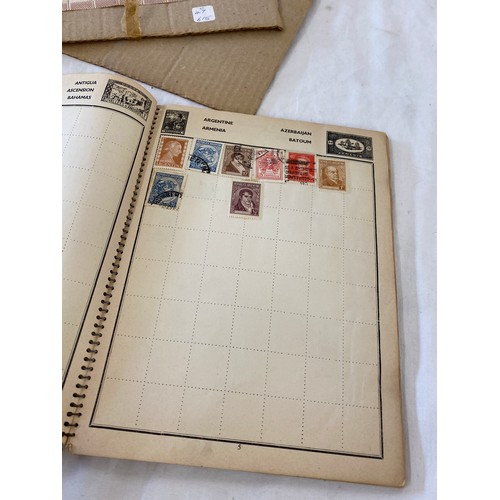 694 - Selection of vintage stamps to include special agent album, stamps of the world