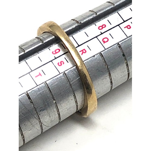 238 - 9ct gold diamond half eternity hidden message ring (3.1g)