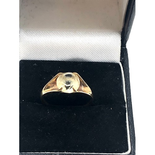 273 - 9ct gold vintage citrine ring (2.1g)