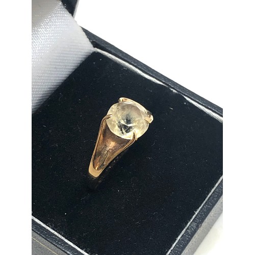 273 - 9ct gold vintage citrine ring (2.1g)