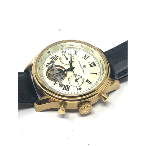 438 - Gents constantin weisz wristwatch the watch is ticking