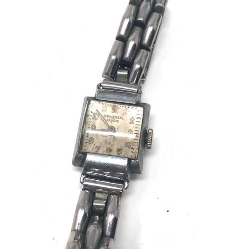 443 - Vintage ladies universal geneve  wristwatch the watch is ticking