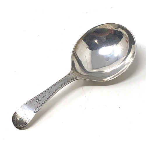 7 - Antique georgian silver tea caddy spoon