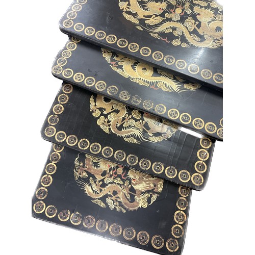 388 - Set of four oriental nest of tables