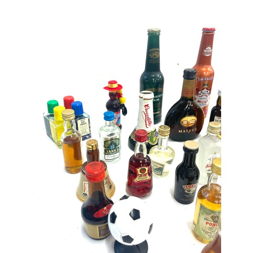 119 - Selection of alcohol miniatures Poncha, cherry brandy etc