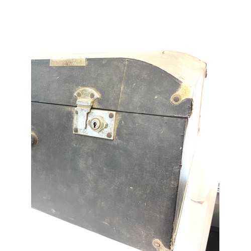 805 - Antique Austin car luggage trunk measures approx 31 inches long 15 inches depth 10 inches tall