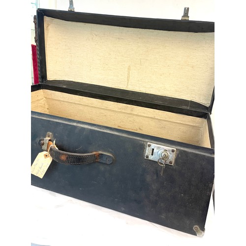 805 - Antique Austin car luggage trunk measures approx 31 inches long 15 inches depth 10 inches tall